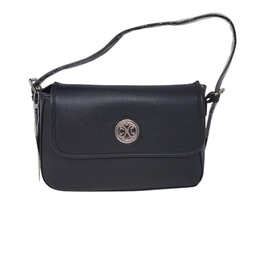 Christian Lacroix CXL Karen Caviar Shoulder Bag in Black NWT $98